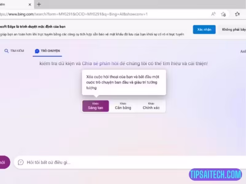 cách sử  dụng bing chat