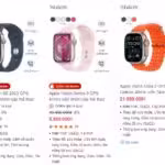 So sánh các tính năng chính của vòng đeo tay và đồng hồ thông minh