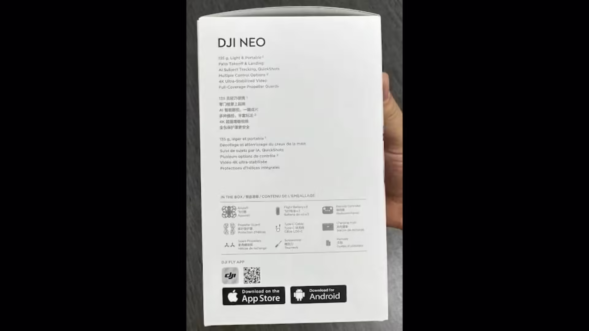 Thông số kỹ thuật ấn tượng của DJI Neo drone FPV cỡ nhỏ