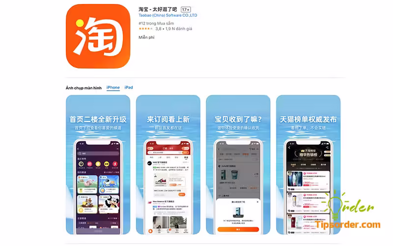 App bán đồ Quảng Châu mua sắm thông minh từ xa