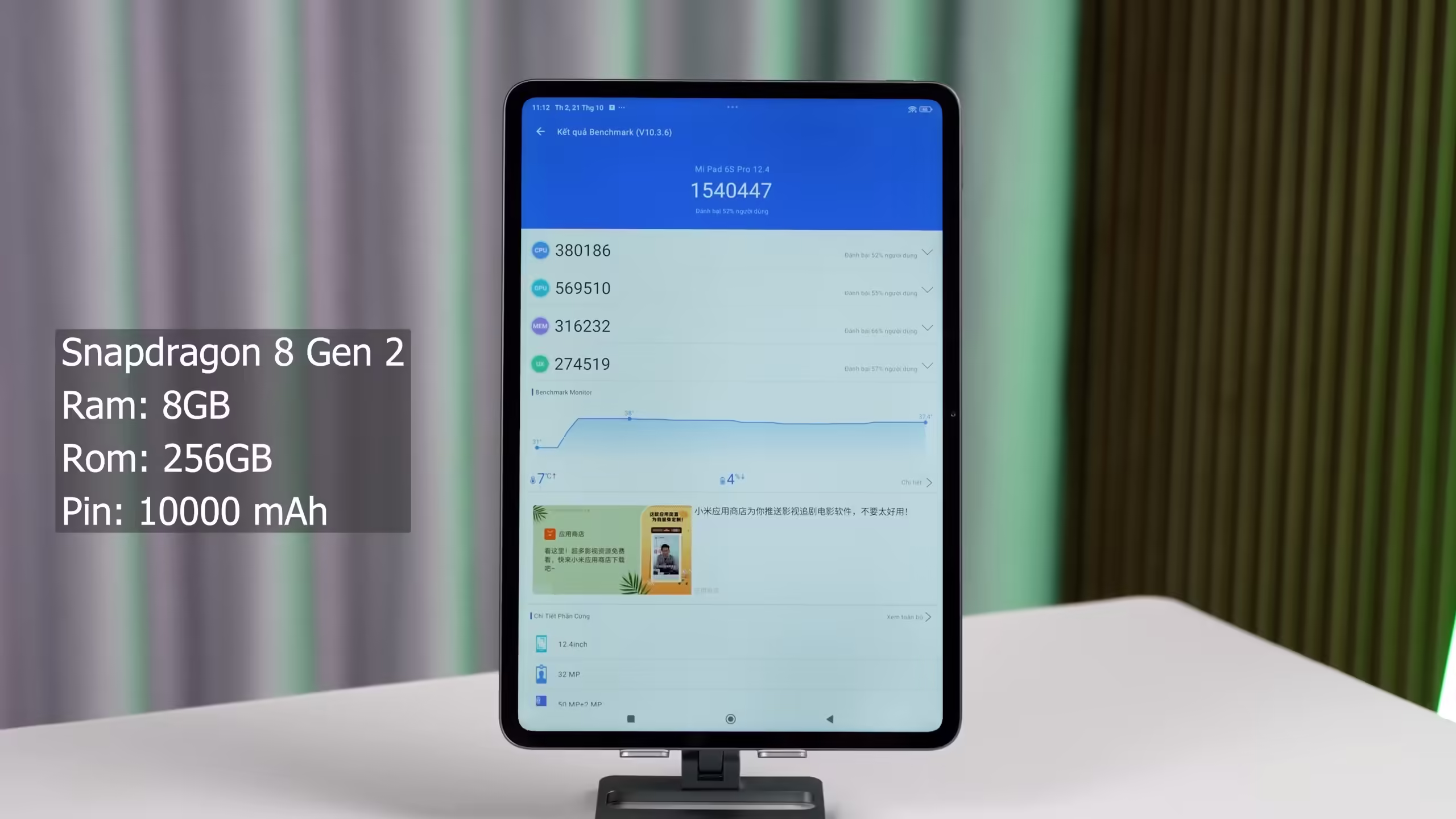 Đánh Giá Sản Phẩm: Mở Hộp Xiaomi Pad 6S – Màn 3K Siêu Lớn, Sạc Siêu Nhanh, Pin 10.000mAh