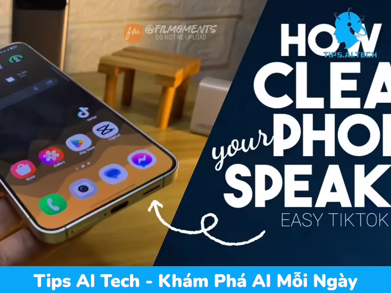 mẹo hay cách vệ sinh loa điện thoại cực đơn giản