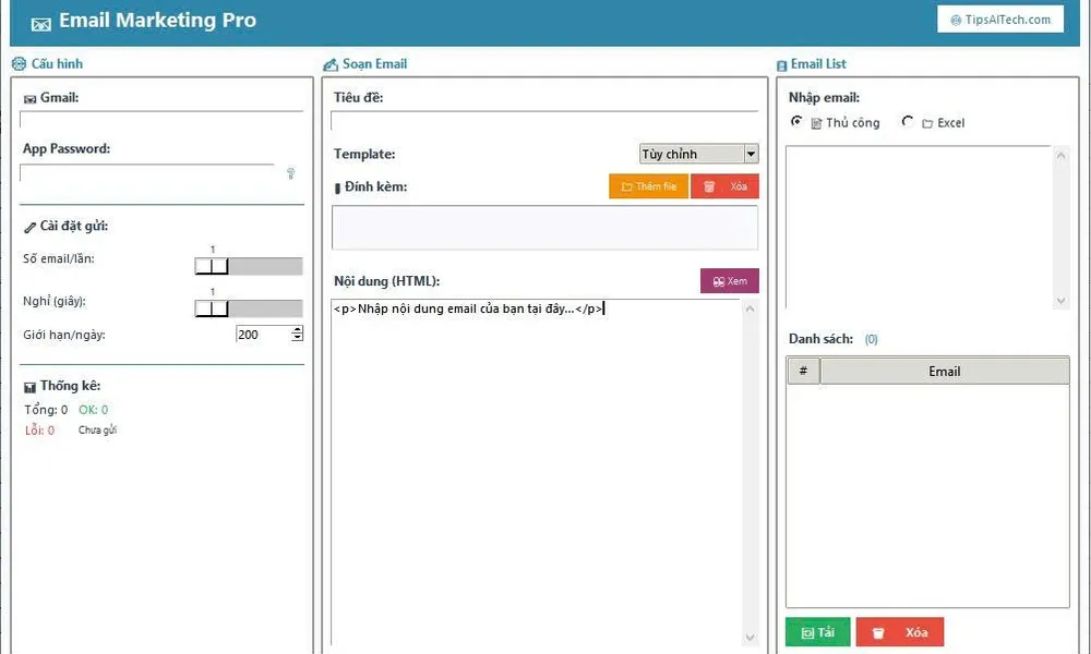 Email Marketing Pro: Công Cụ Gửi Email Hàng Loạt Miễn Phí Tốt Nhất