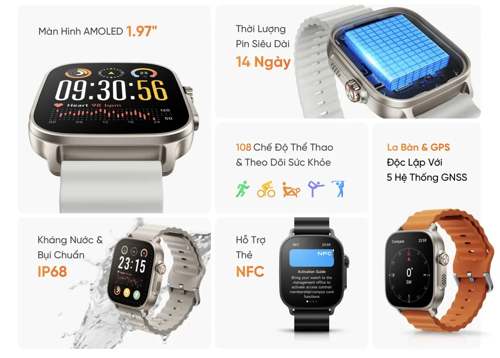 realme Watch 5 với khả năng định vị GPS