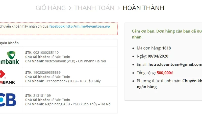 Tối Ưu Thông Tin Chuyển Khoản WooCommerce: Nâng Tầm Trải Nghiệm Khách Hàng