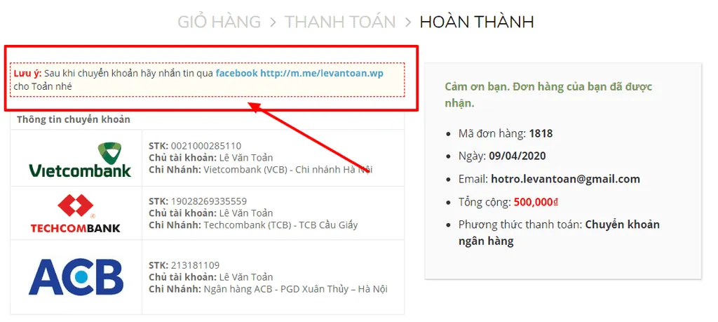Kết quả sau khi add code trên