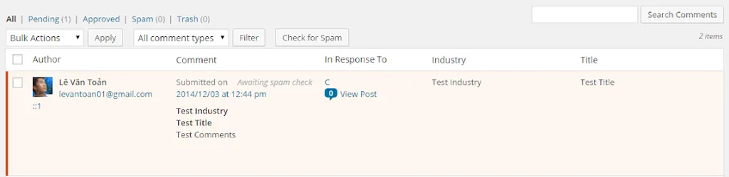 Thêm trường trong trang admin