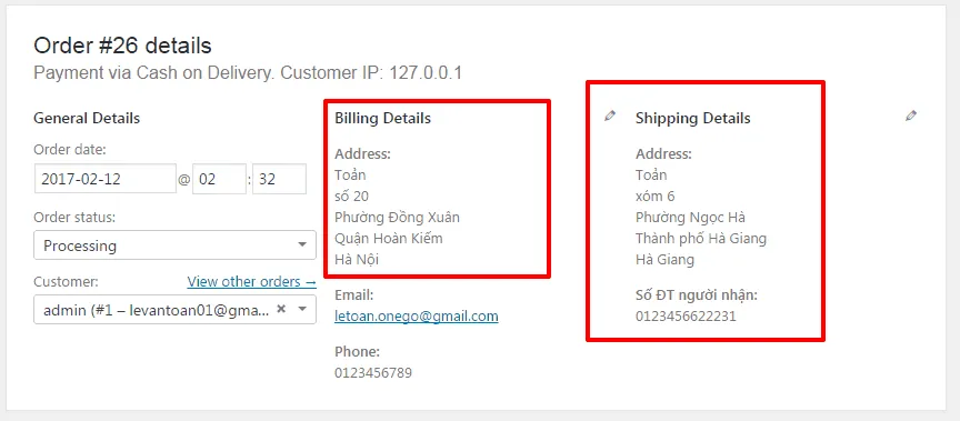 Giao diện quản lý đơn hàng nâng cao trong Woocommerce