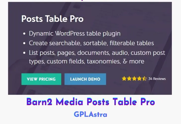 Posts Table Pro: Tối Ưu Hiển Thị Nội Dung WordPress Mạnh Mẽ