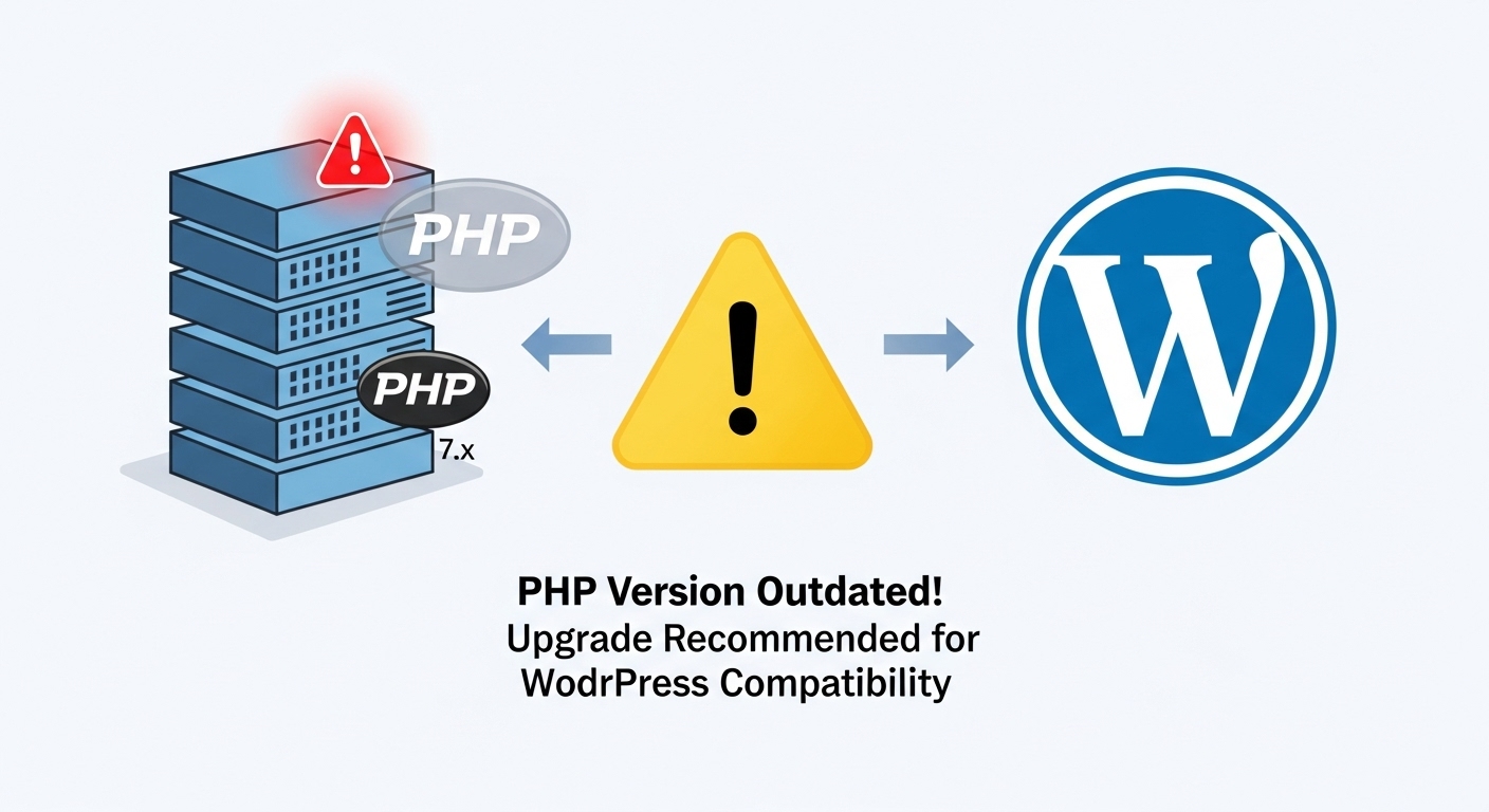 Vấn đề: Cảnh báo nâng cấp PHP gây khó chịu trên WordPress của bạn