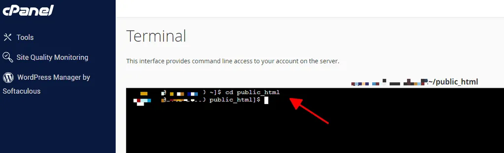 CD into web directory