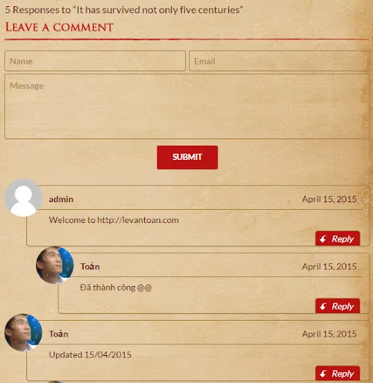 Cập nhật giao diện bình luận WordPress 15.04.2015 (Ảnh 2)