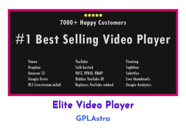 Elite Video Player: Nâng tầm trải nghiệm video chuyên nghiệp cho WordPress của bạn