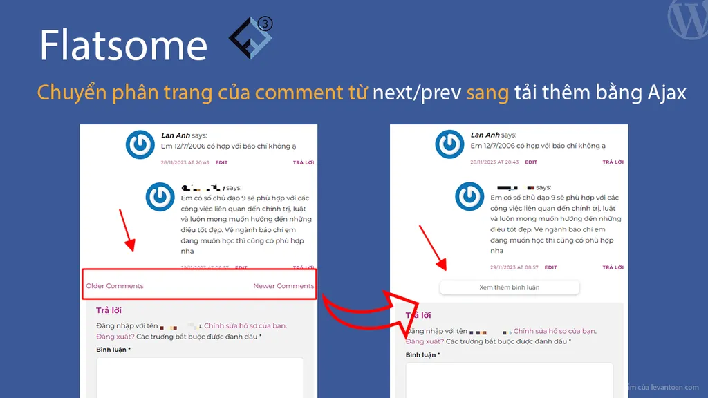 Tối ưu Bình luận Flatsome: Tải thêm Ajax Nâng cao Trải nghiệm Người dùng