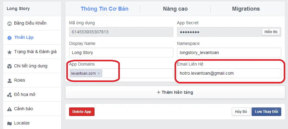 Cài đặt App