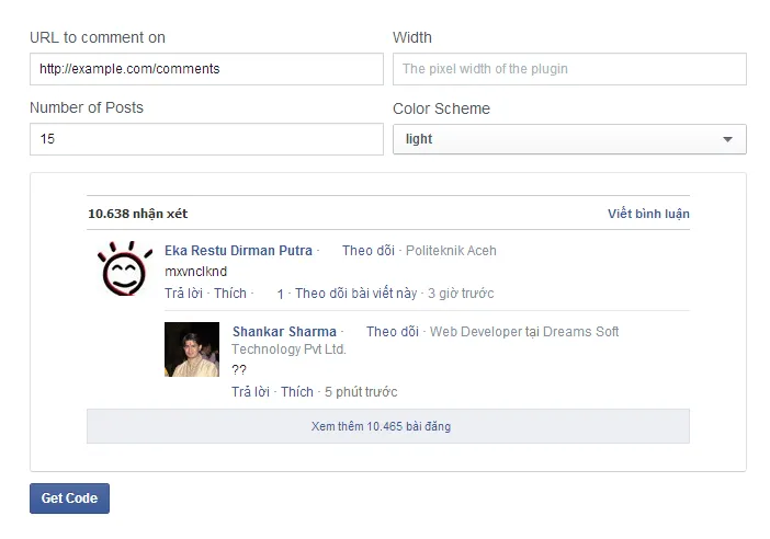 Lấy mã - Cài đặt