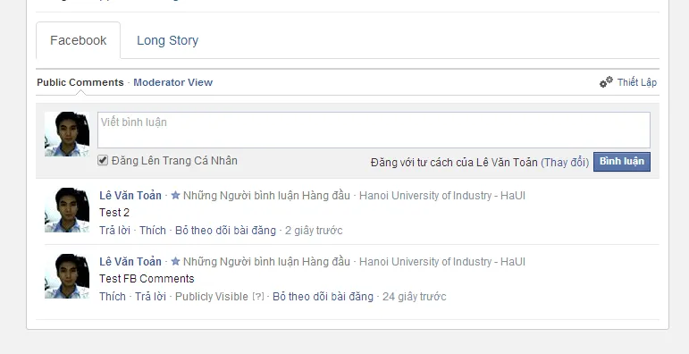 Bình luận đã nhúng