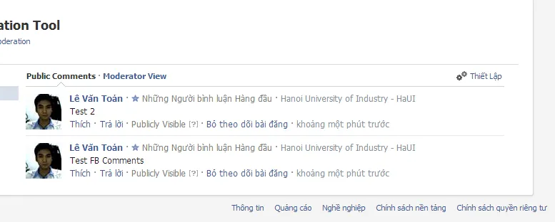 Công cụ kiểm duyệt bình luận