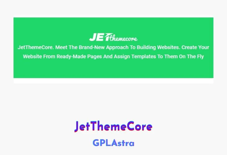 Giao diện JetThemeCore