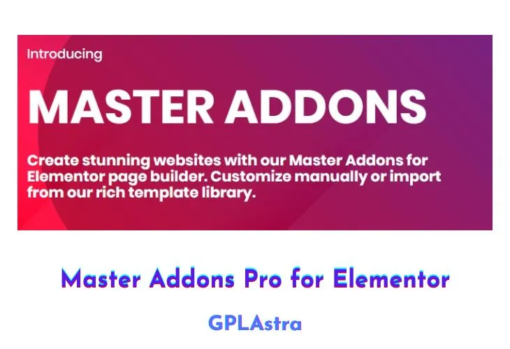 Master Addons Pro for Elementor