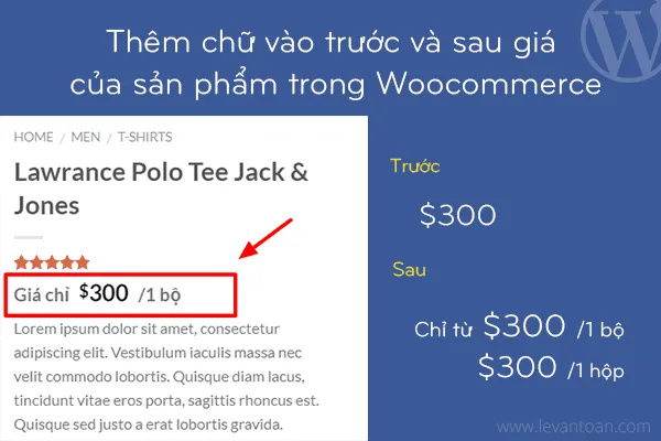 Tối ưu hiển thị giá WooCommerce: Tăng chuyển đổi với Prefix & Suffix