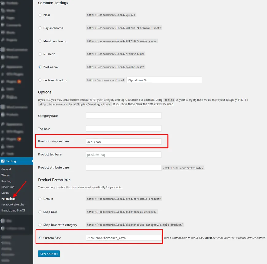 Cấu hình Permalink trong WordPress