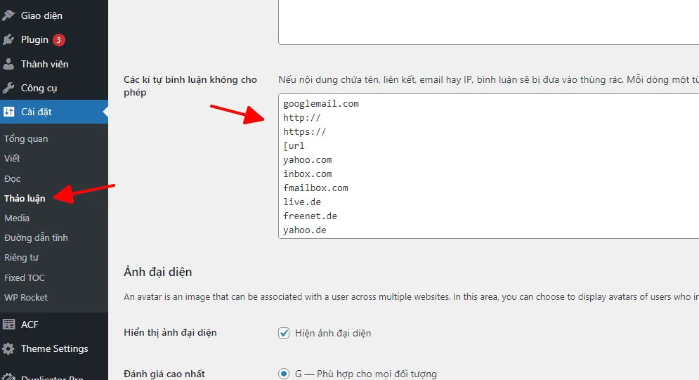 Hình ảnh sau khi thực hiện trong admin