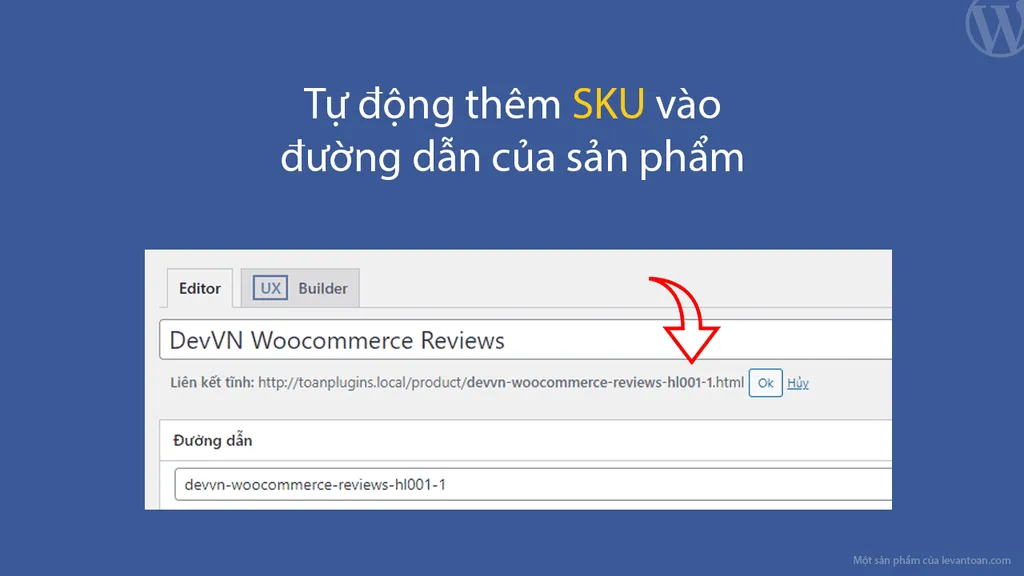 Thêm SKU vào đường dẫn sản phẩm