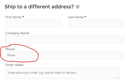 Thêm trường điện thoại vào địa chỉ giao hàng
