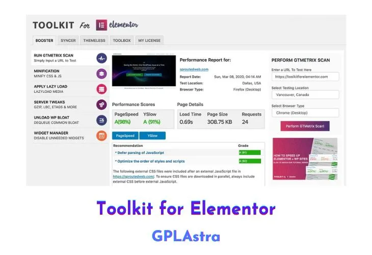 Toolkit for Elementor - Tối ưu hiệu suất