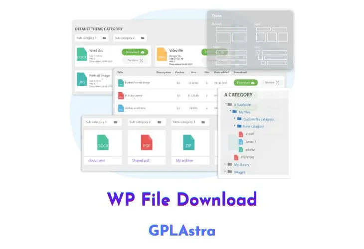 WP File Download: Giao diện quản lý tệp tin trực quan