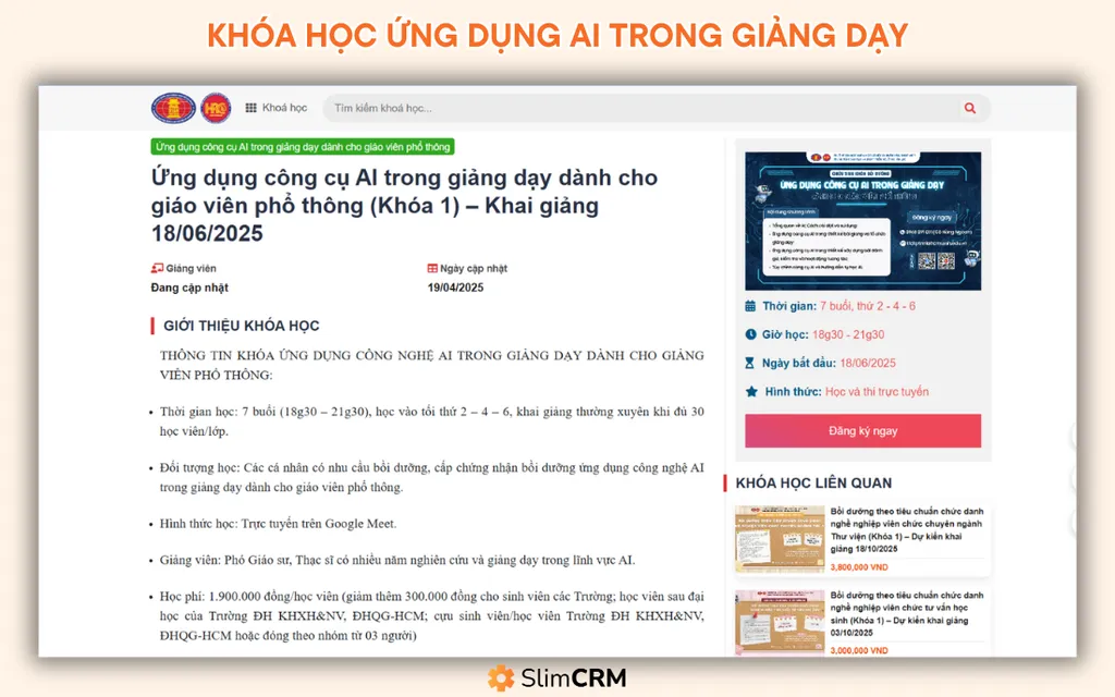 Khóa học AI cho giáo viên