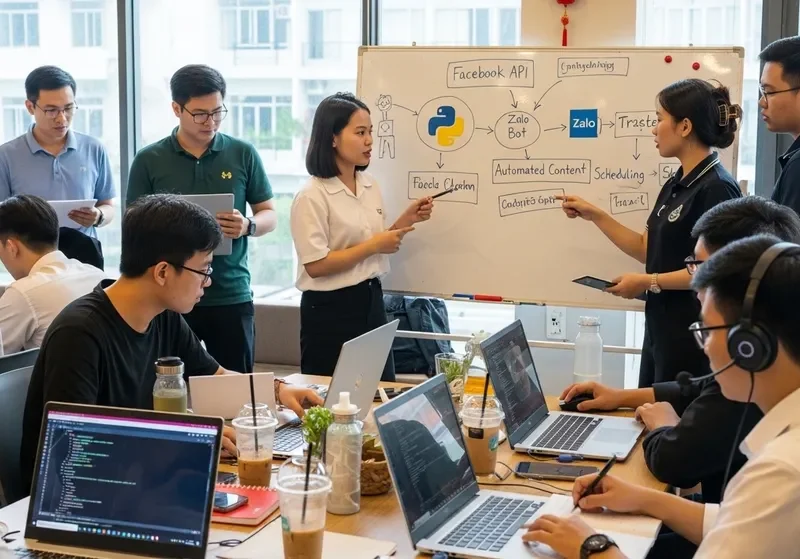 Dân MMO, Marketing tại Gia Lai học Code AI để tự viết Tool nuôi Facebook, Zalo