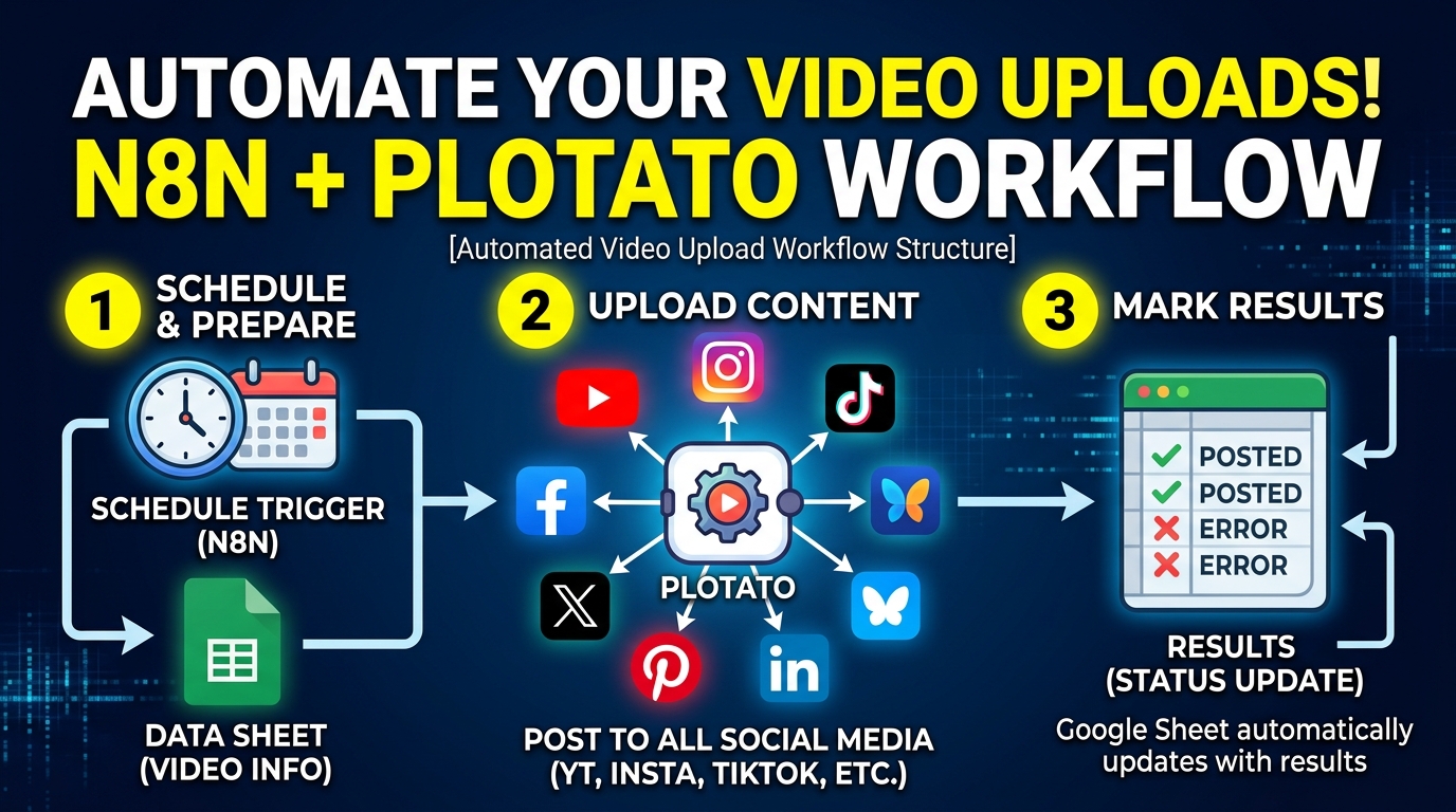 Cấu Trúc Workflow Tự Động Đăng Video