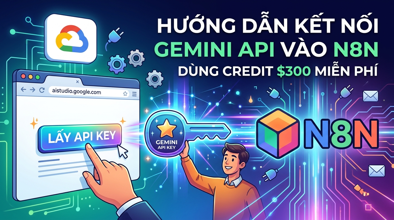 Lấy API Key Gemini để Kết Nối với N8N
