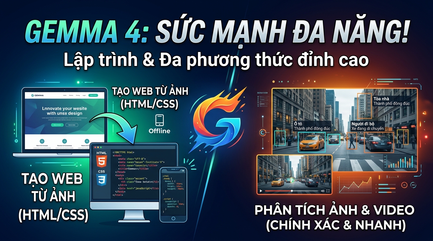 Khả năng lập trình và đa phương thức của Gemma 4