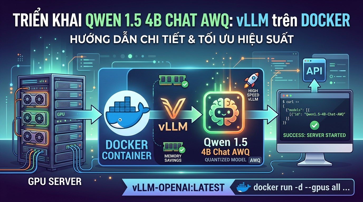 Triển khai mô hình Qwen 1.5 4B Chat AWQ với vLLM trên Docker