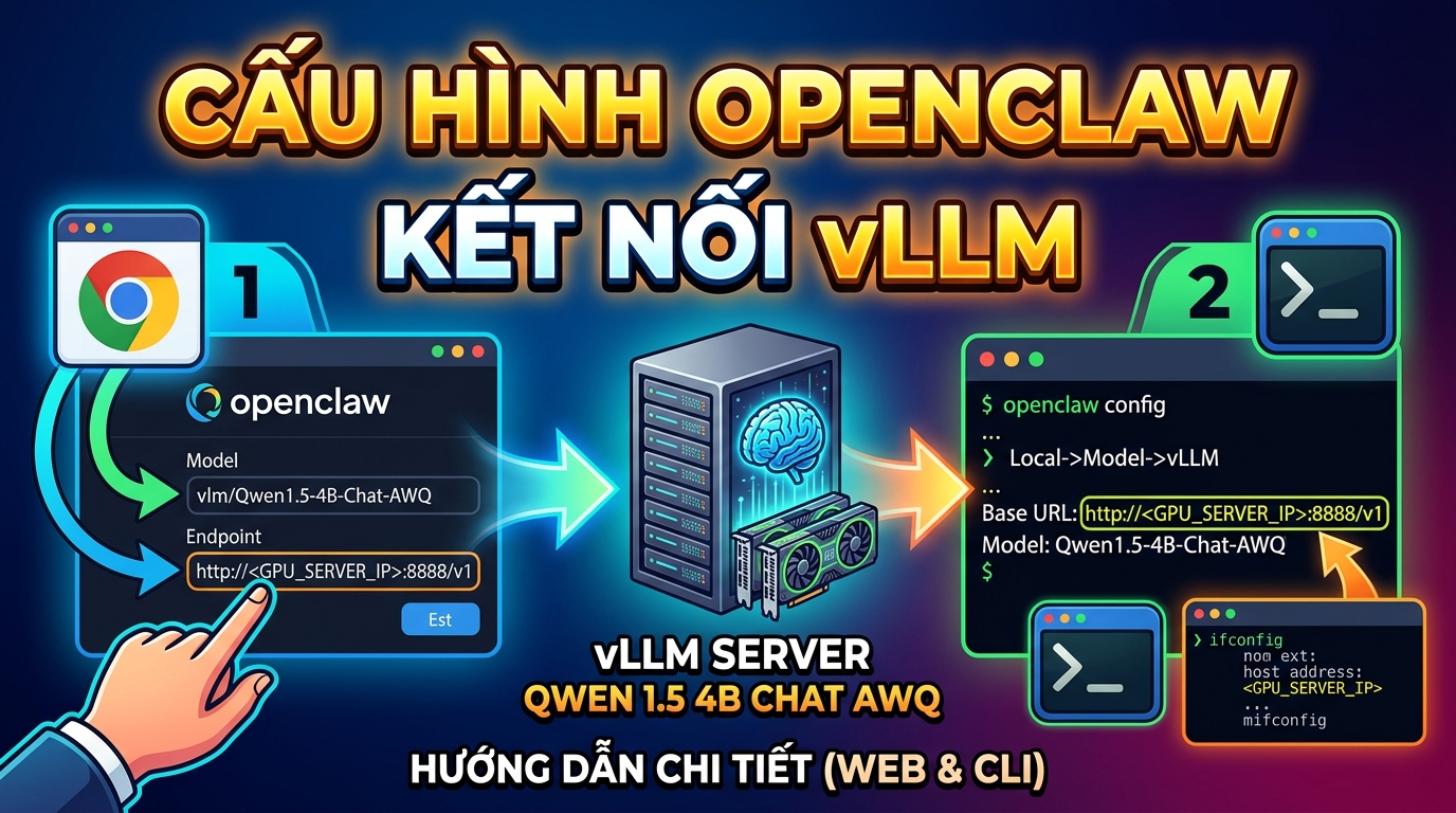 Cấu hình OpenClaw để kết nối với vLLM