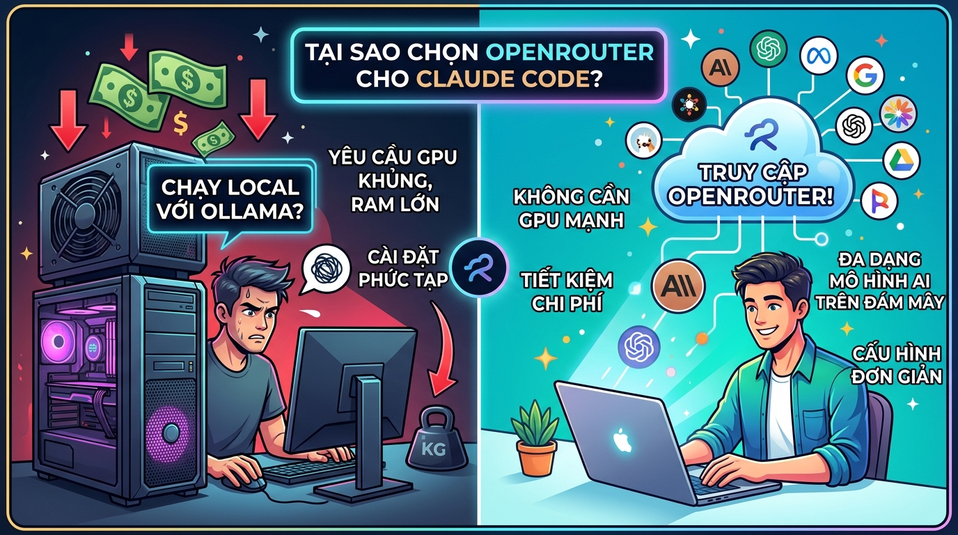 Tại sao nên dùng OpenRouter thay vì các phương pháp khác?