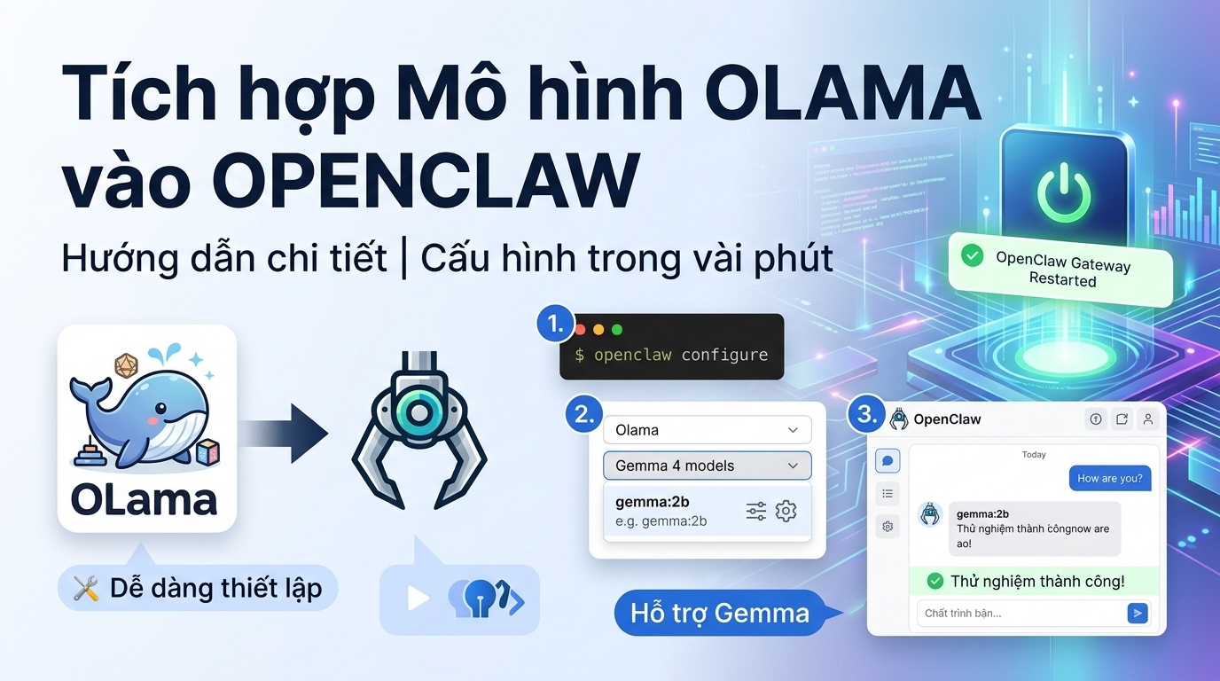 Hướng dẫn tích hợp mô hình Olama vào OpenClaw