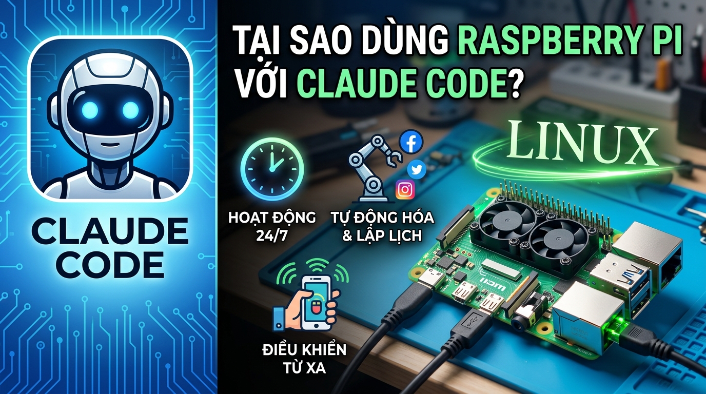 Tại Sao Nên Dùng Raspberry Pi Với Claude Code?