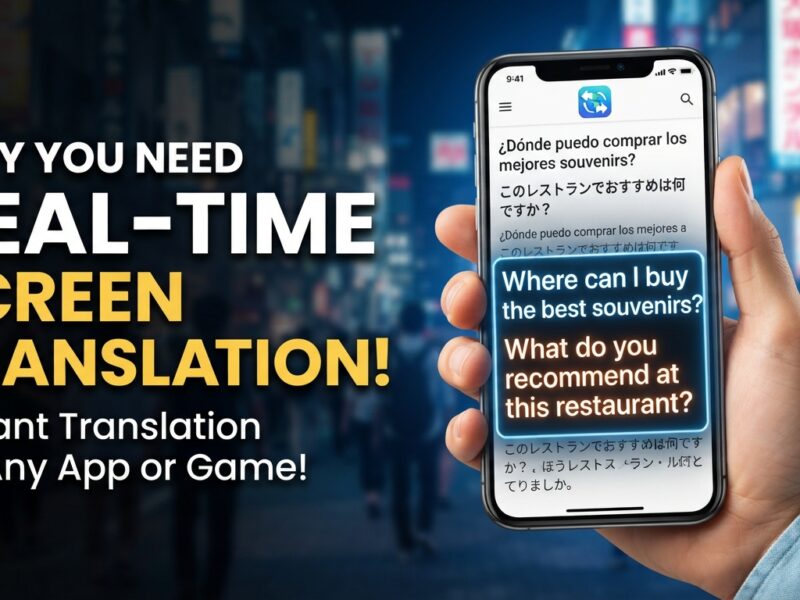 App dịch màn hình thời gian thực tốt nhất hiện nay
