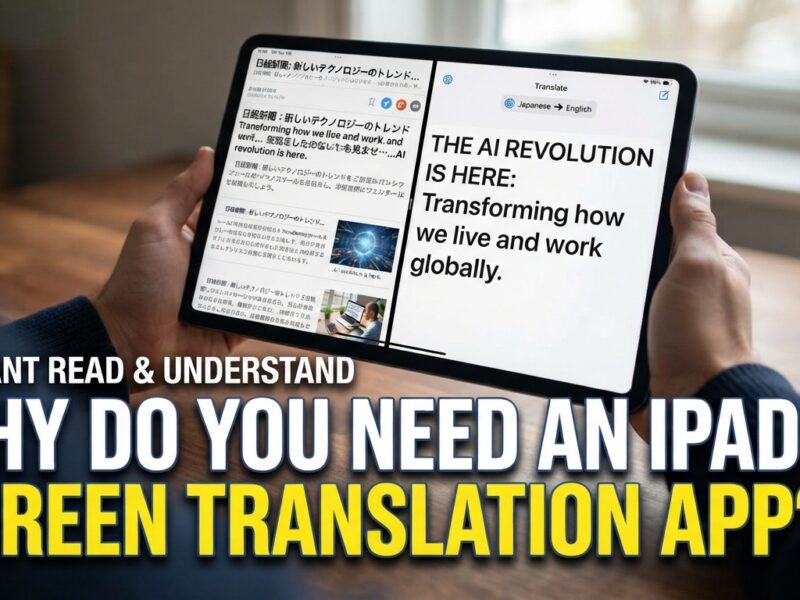 App dịch màn hình iPad hiệu quả và dễ dùng