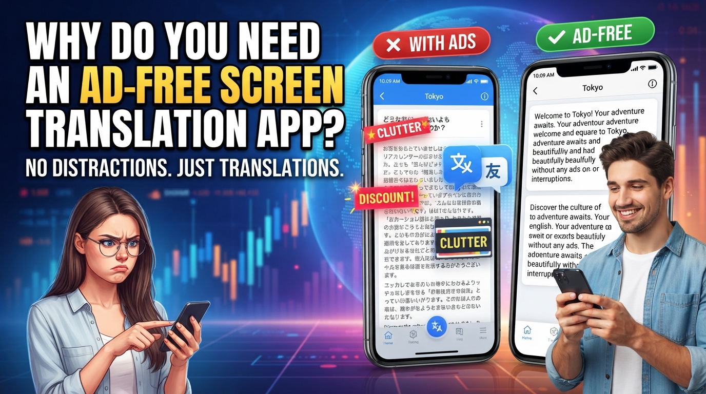 Tại sao cần một app dịch màn hình không quảng cáo?