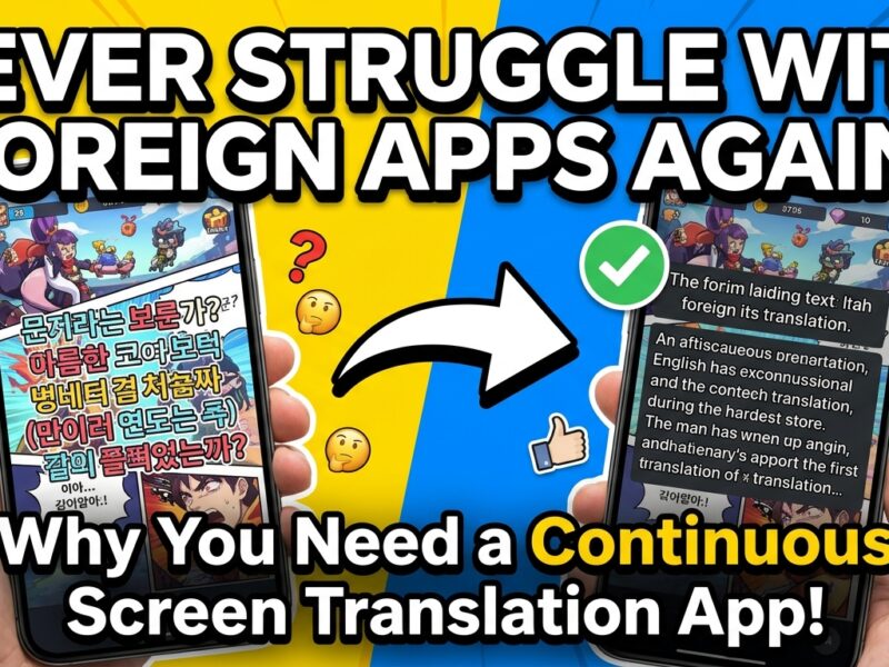 App dịch màn hình liên tục hiệu quả
