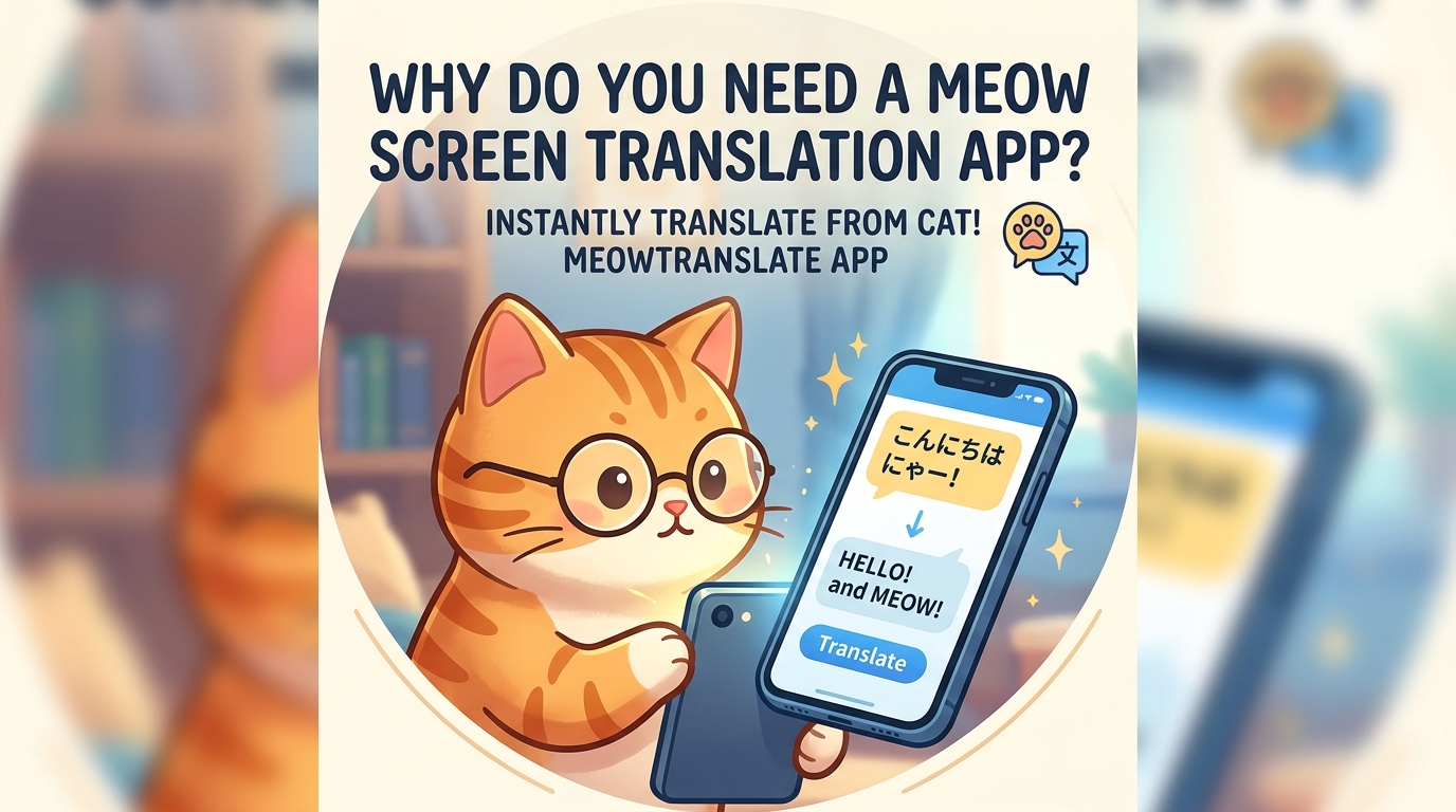Tại sao bạn cần app dịch màn hình meow?