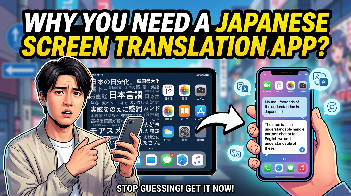 Tại sao cần app dịch màn hình tiếng Nhật?