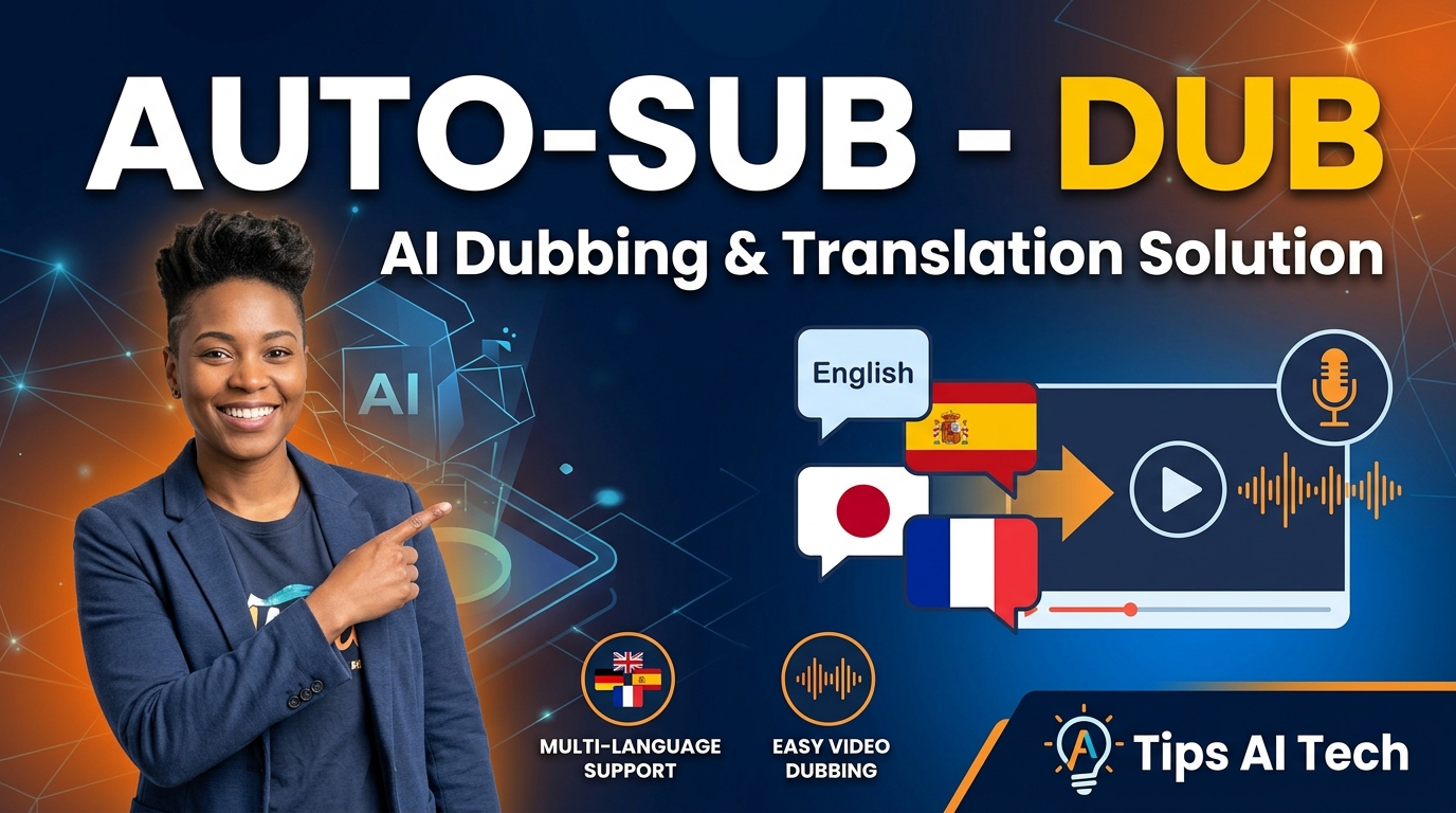 AutoSub - Dub: Giải pháp dịch thuật AI toàn diện từ Tips AI Tech
