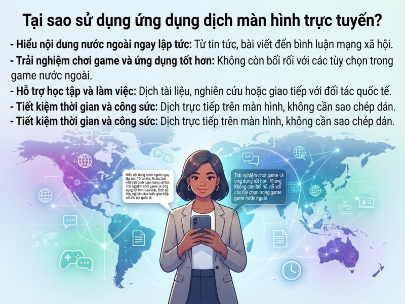 App dịch màn hình online hiệu quả