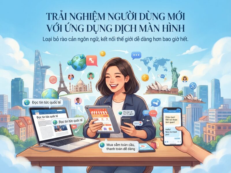 App dịch màn hình offline giải pháp hiệu quả